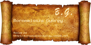 Bornemissza György névjegykártya