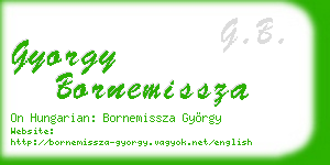 gyorgy bornemissza business card