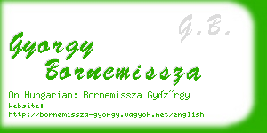 gyorgy bornemissza business card